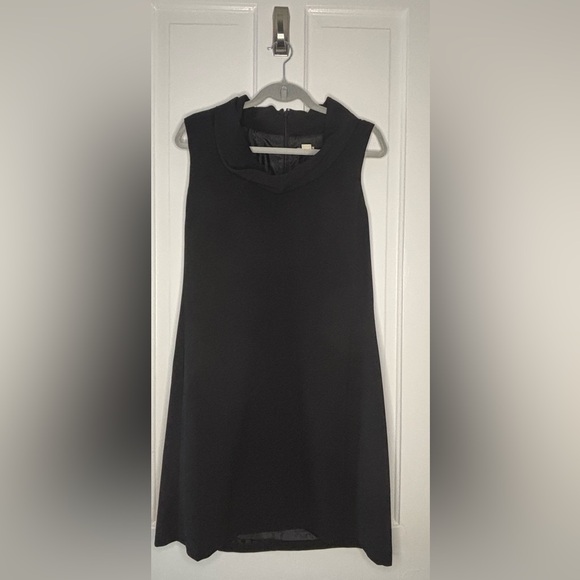 J. Crew Dresses & Skirts - J. Crew Black Sleeveless Shift Dress with Subtle Collar